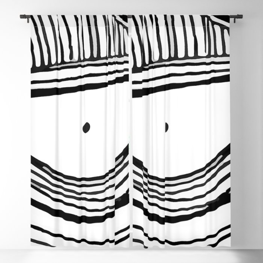 Window Curtains &quot;Oh Man Eyes&quot;