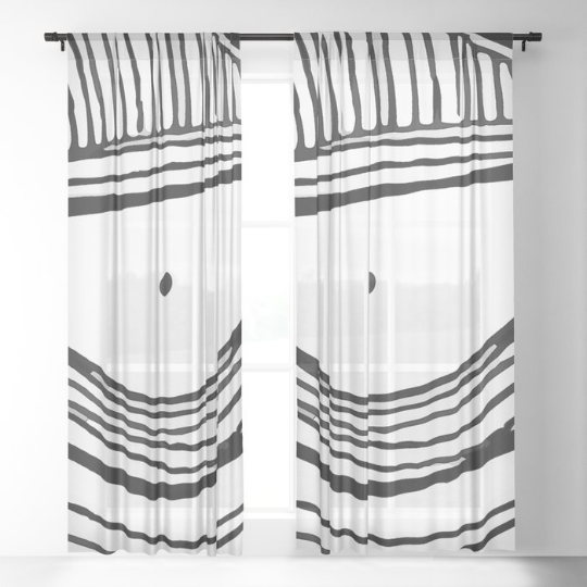 Window Curtains &quot;Oh Man Eyes&quot;