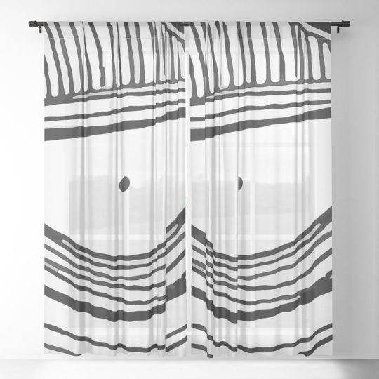 Window Curtains &quot;Oh Man Eyes&quot;