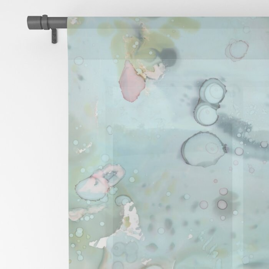 Window Curtains &quot;Organic In Blue&quot;