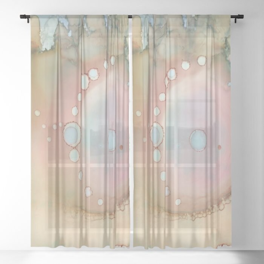 Window Curtains &quot;Organic In Pastel&quot;
