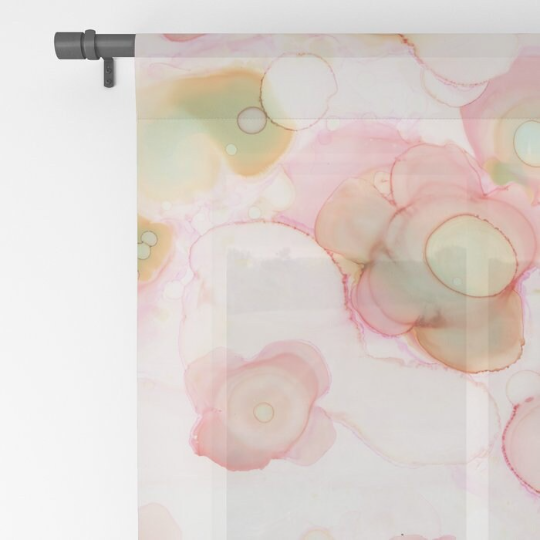 Window Curtains &quot;Organic In Pink&quot;