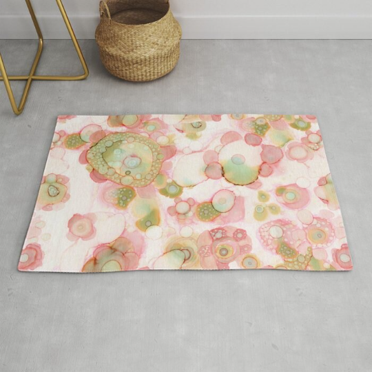 Area Rug &#39;Organic in Pink&#39;