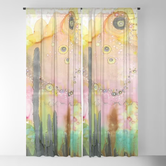 Window Curtains &quot;Over The Rainbow&quot;