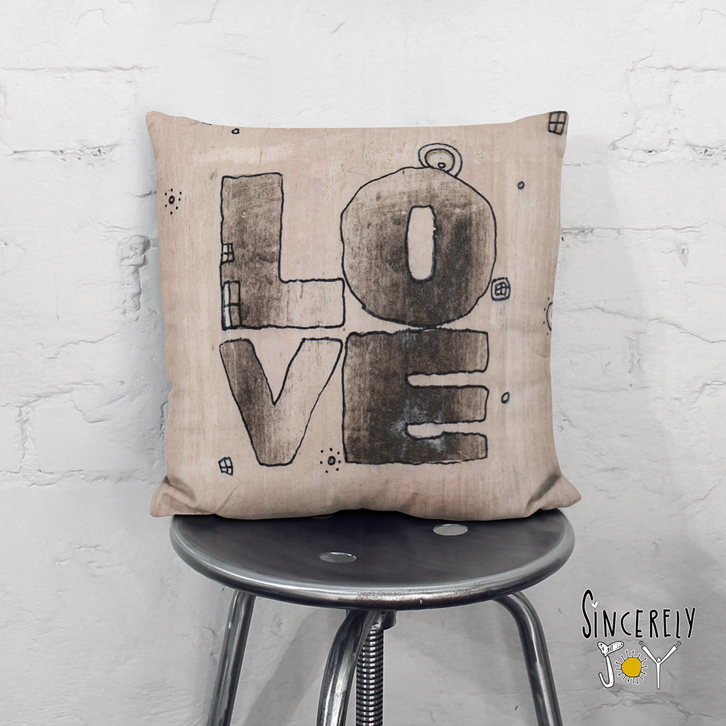 &#39;Love&#39; Throw Pillow