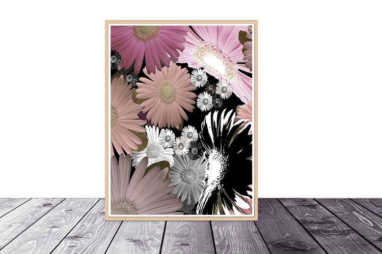 Art Print on Paper &#39;C Floral 06&#39;