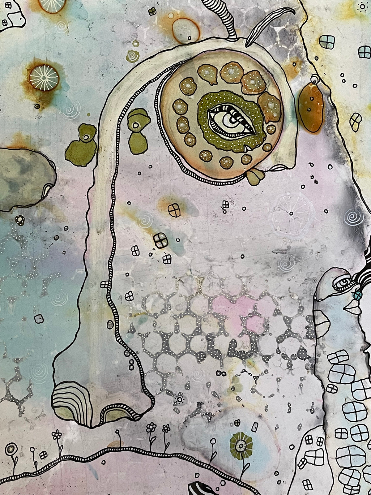 &quot;Part of it all&quot; Original art on Yupo paper