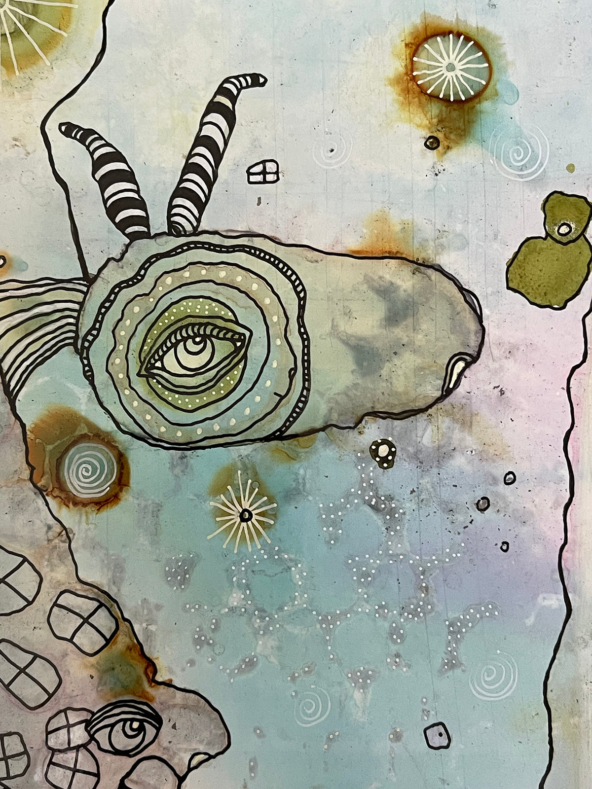 &quot;Part of it all&quot; Original art on Yupo paper