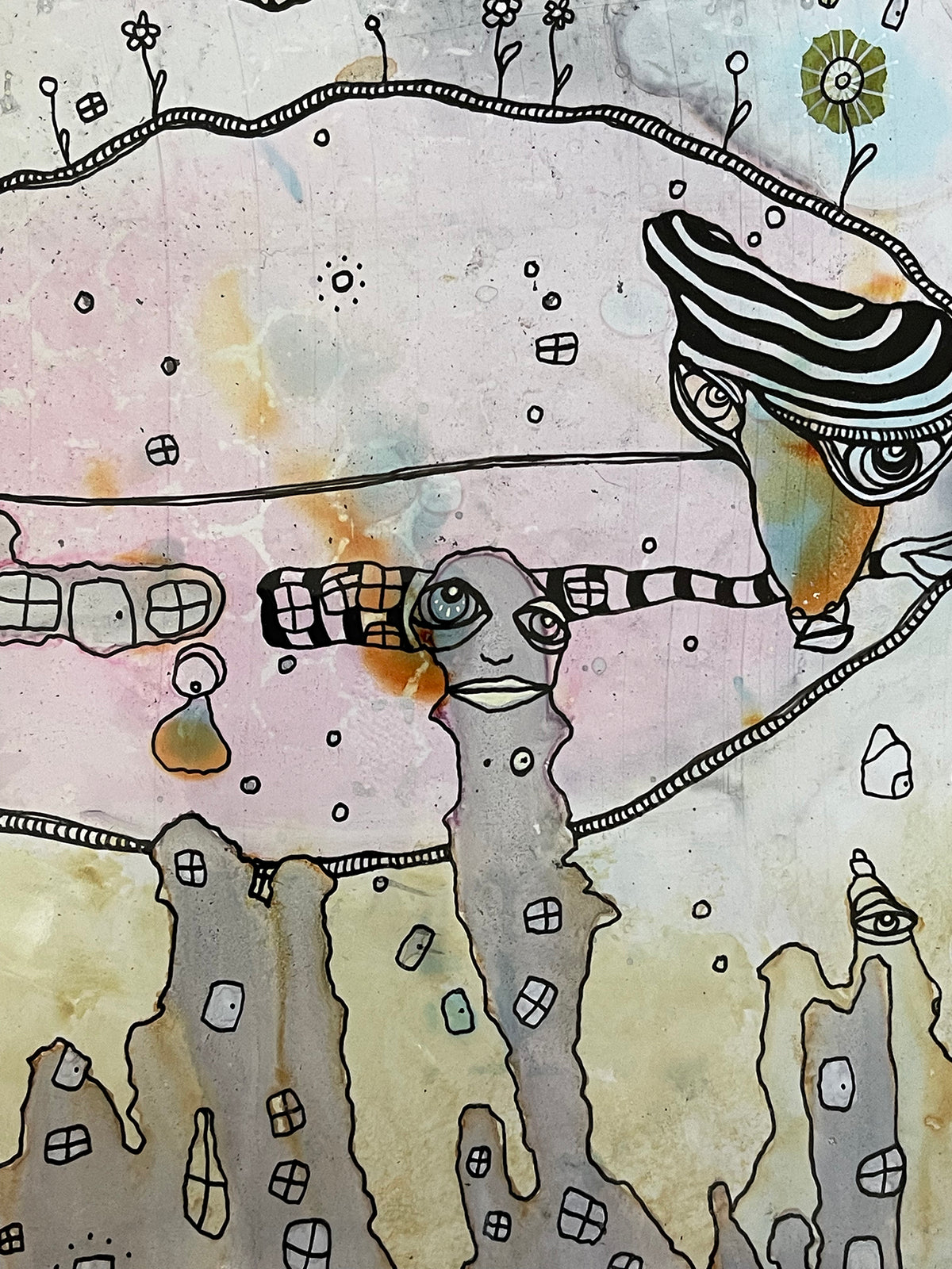 &quot;Part of it all&quot; Original art on Yupo paper