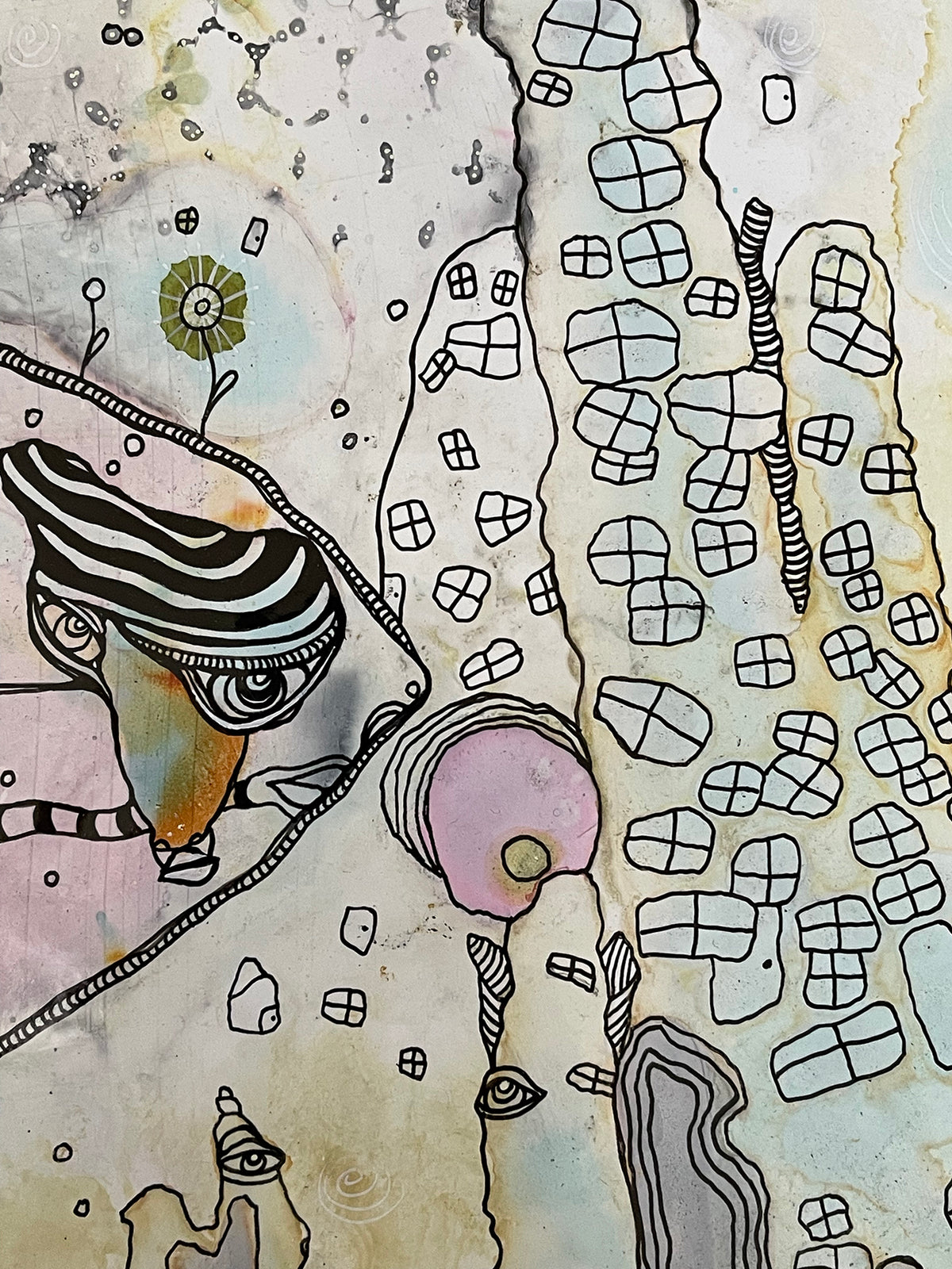 &quot;Part of it all&quot; Original art on Yupo paper