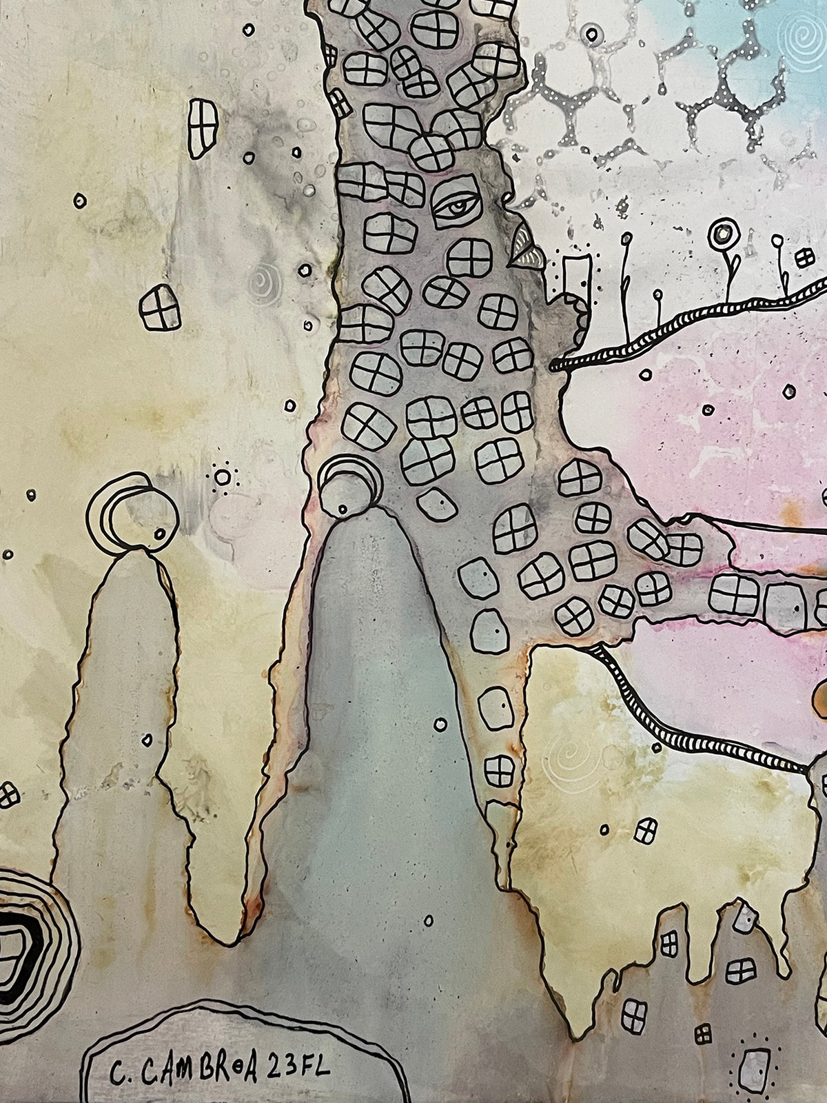 &quot;Part of it all&quot; Original art on Yupo paper