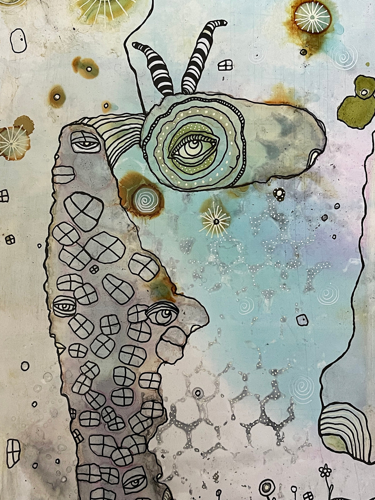 &quot;Part of it all&quot; Original art on Yupo paper