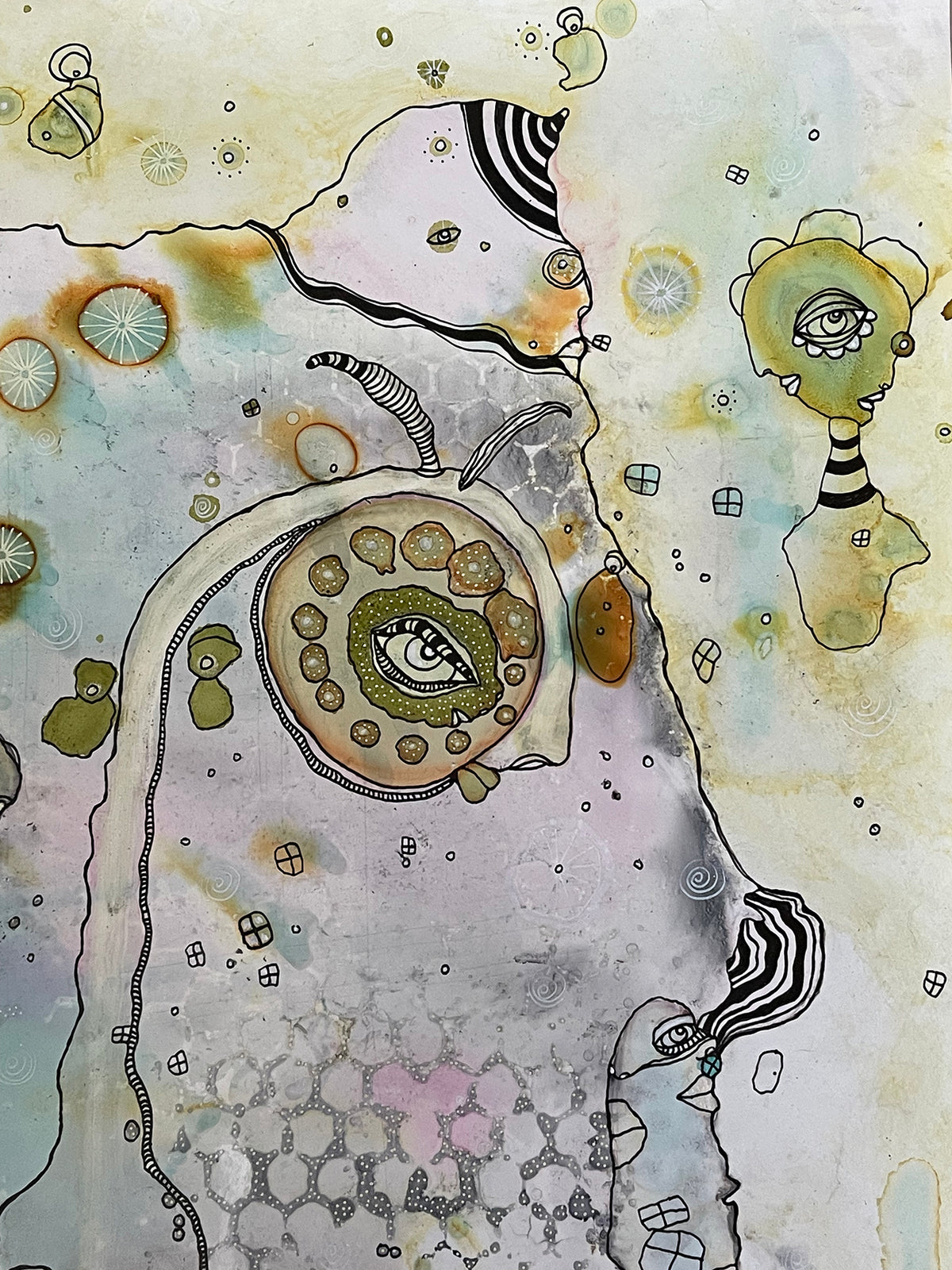 &quot;Part of it all&quot; Original art on Yupo paper