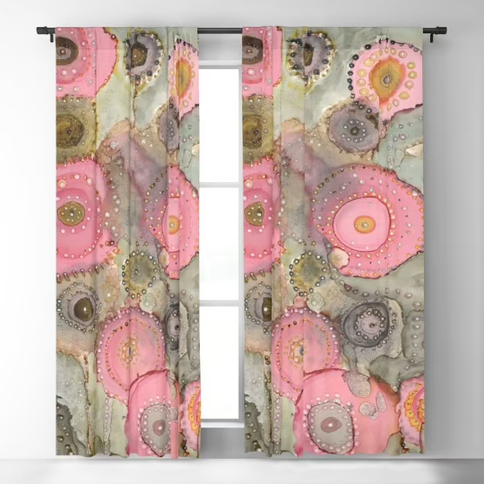 Window Curtains &quot;Pink Matter&quot;