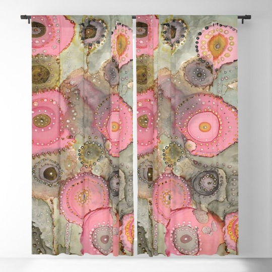 Window Curtains &quot;Pink Matter&quot;