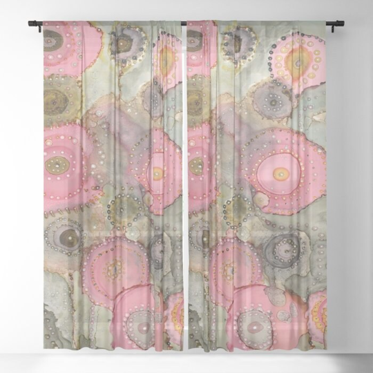 Window Curtains &quot;Pink Matter&quot;