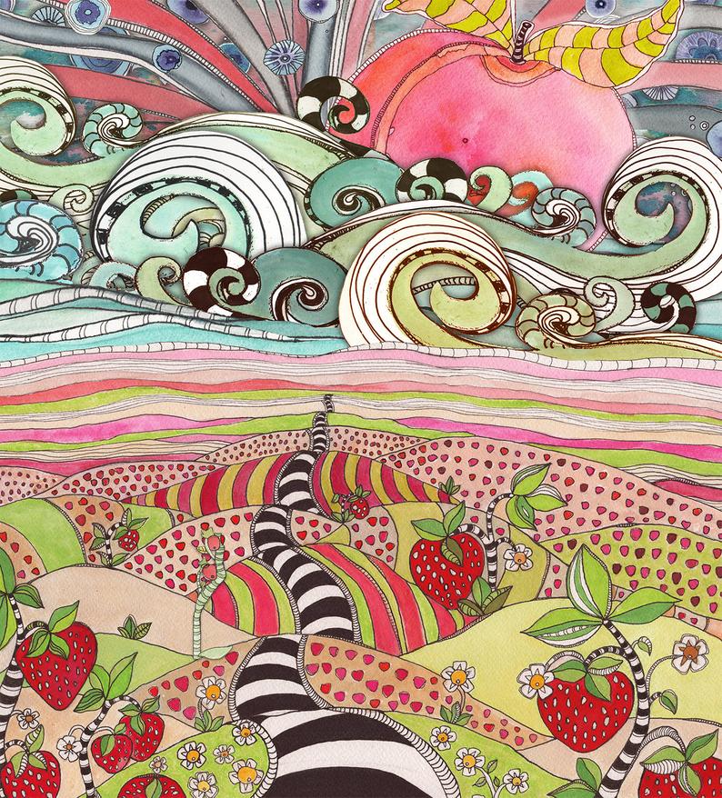 Tote Bag &#39;Pink Sun Rising&#39;