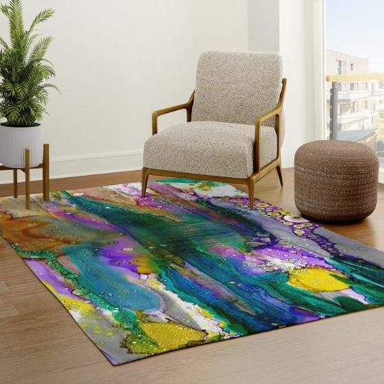 Area Rug 'Purple Mountain'