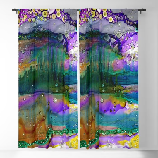 Window Curtains &quot;Purple Mountain&quot;
