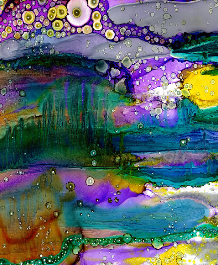 Window Curtains &quot;Purple Mountain&quot;