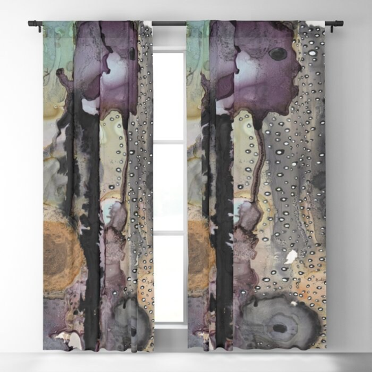 Window Curtains &quot;Purple Rain 02&quot;