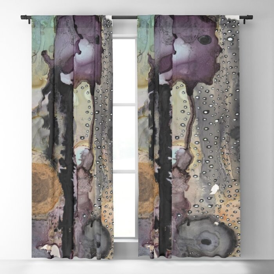 Window Curtains "Purple Rain 02"