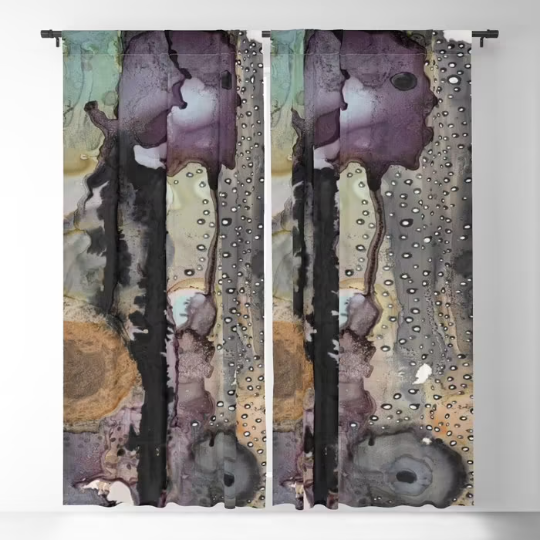 Window Curtains &quot;Purple Rain 02&quot;