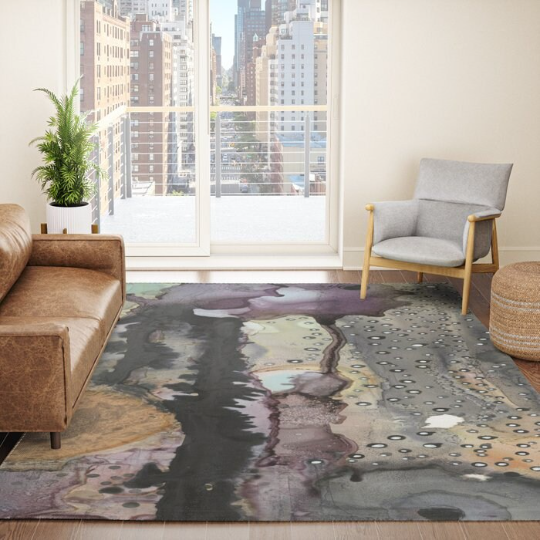 Area Rug &#39;Purple Rain 02&#39;