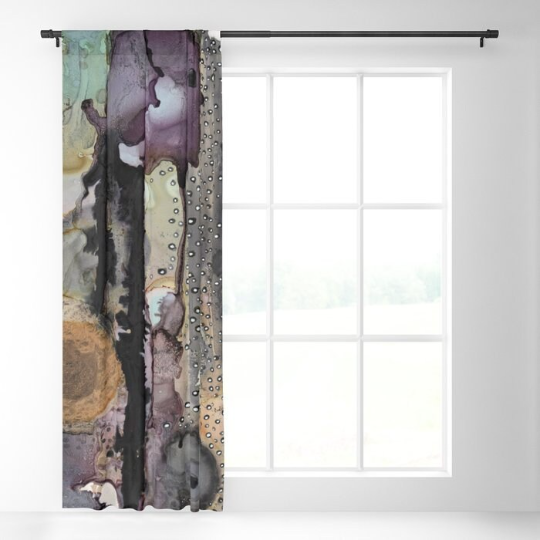 Window Curtains &quot;Purple Rain 02&quot;