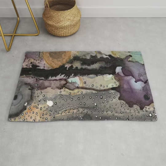 Area Rug &#39;Purple Rain 02&#39;
