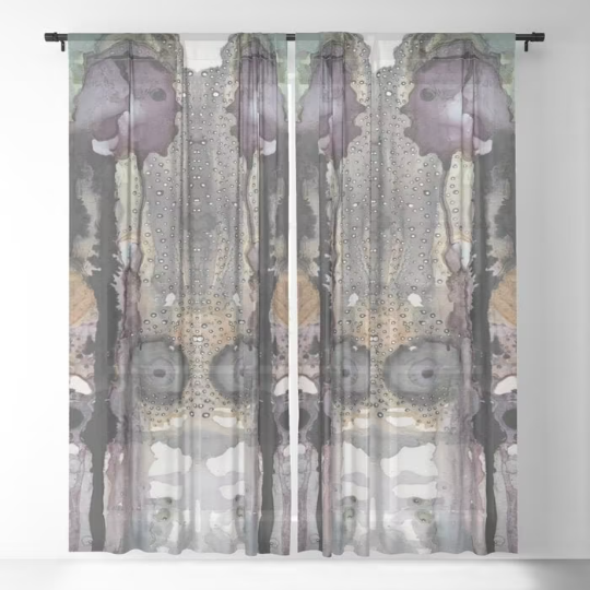 Window Curtains &quot;Purple Rain&quot;