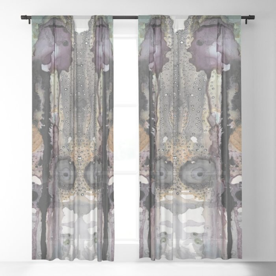 Window Curtains &quot;Purple Rain&quot;