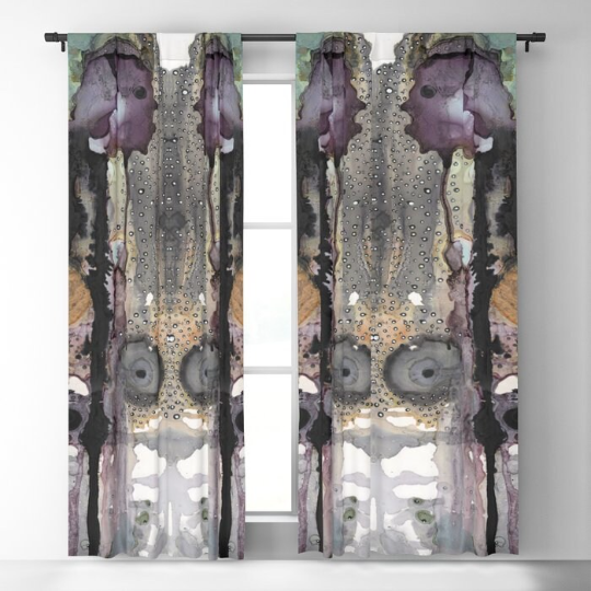 Window Curtains "Purple Rain"