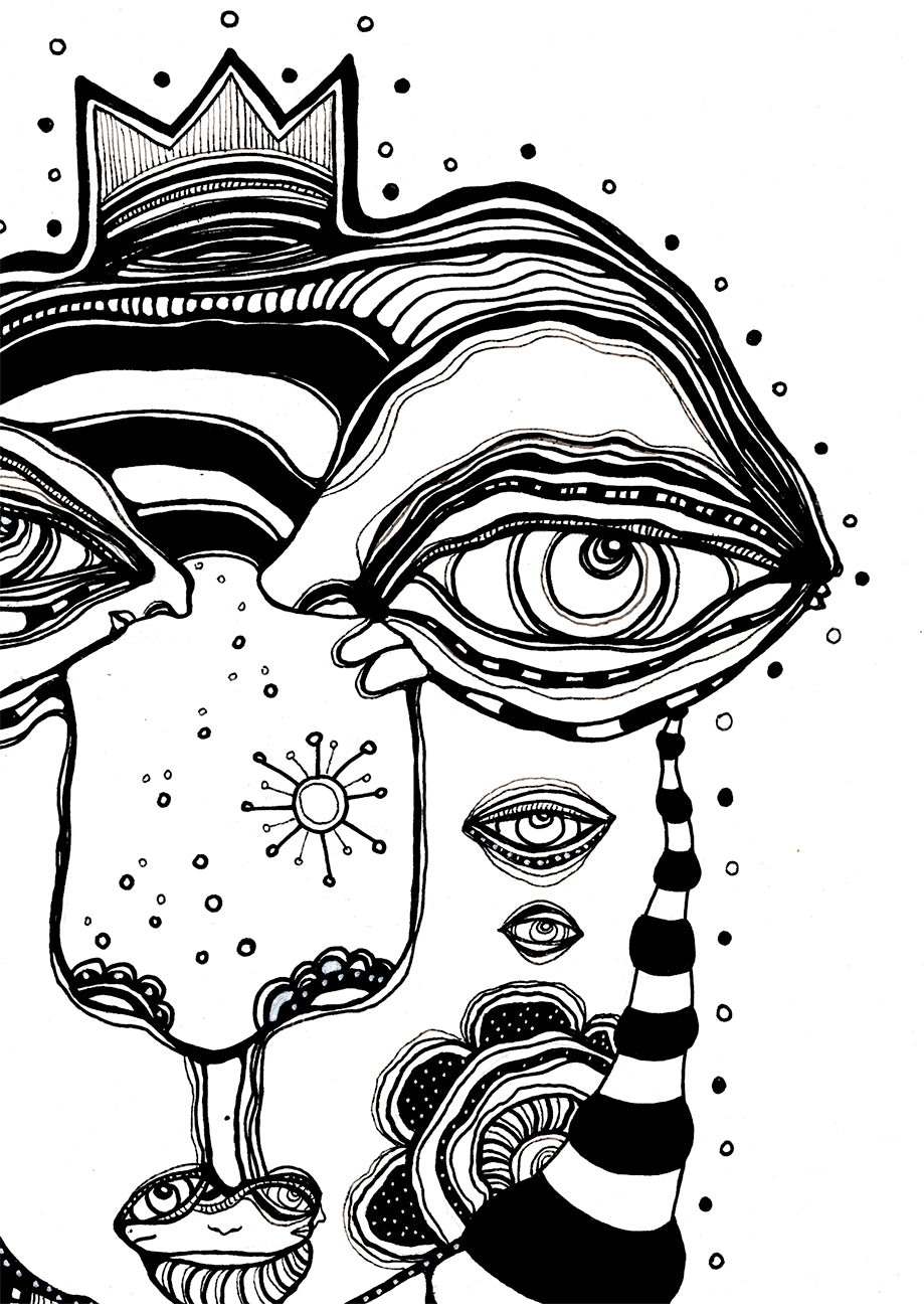 &quot;Queen Bee&quot; Original art on paper