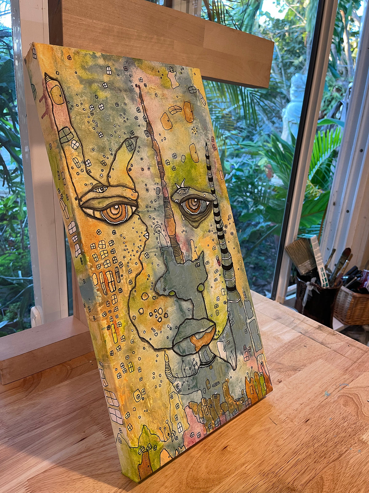 Original Fine Art &#39;Raise a Hand&#39; on canvas