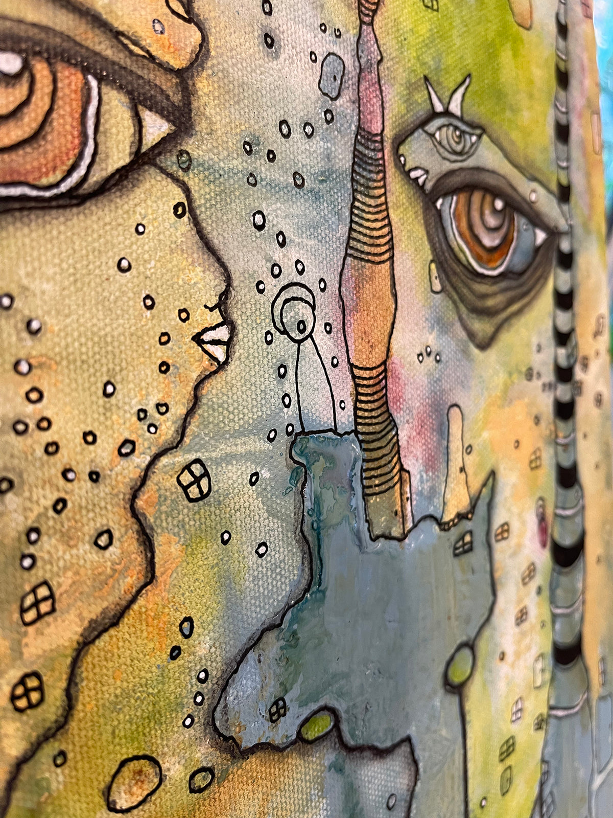 Original Fine Art &#39;Raise a Hand&#39; on canvas