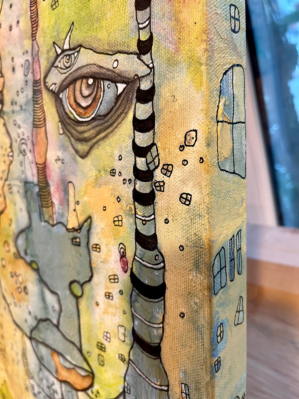 Original Fine Art &#39;Raise a Hand&#39; on canvas