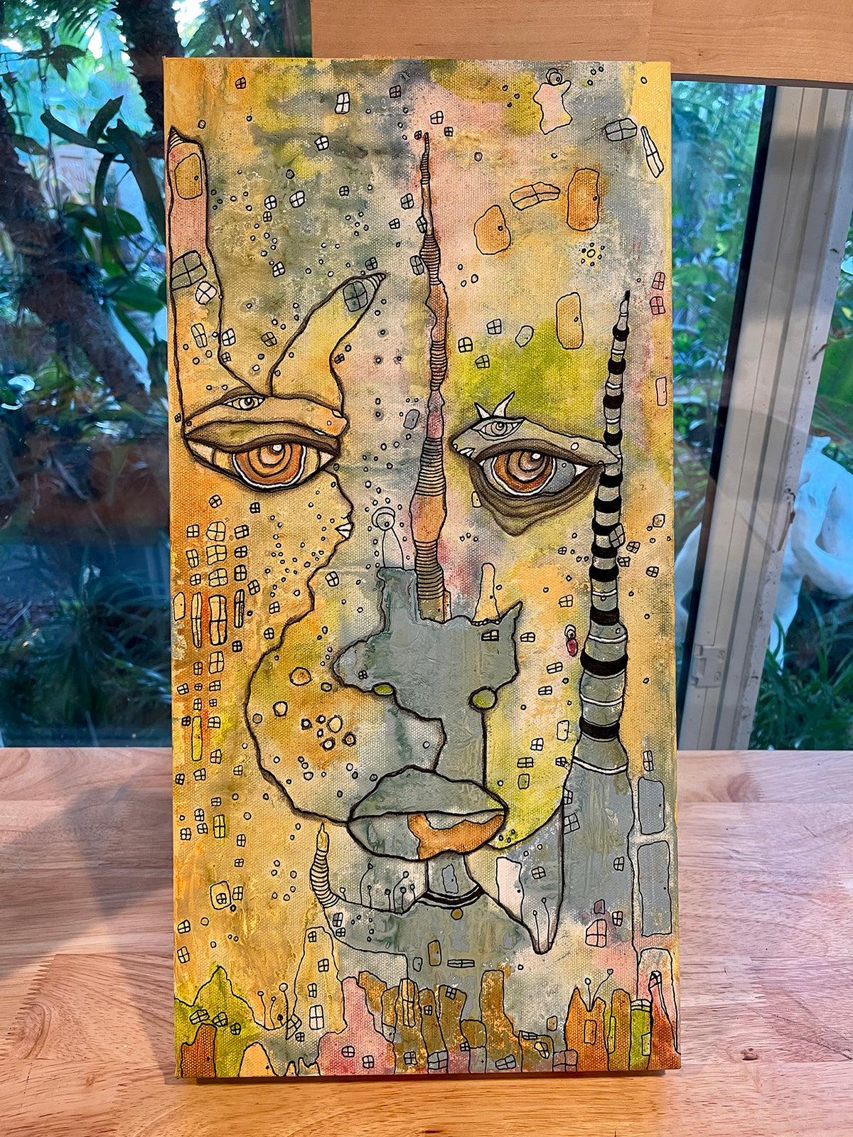 Original Fine Art &#39;Raise a Hand&#39; on canvas