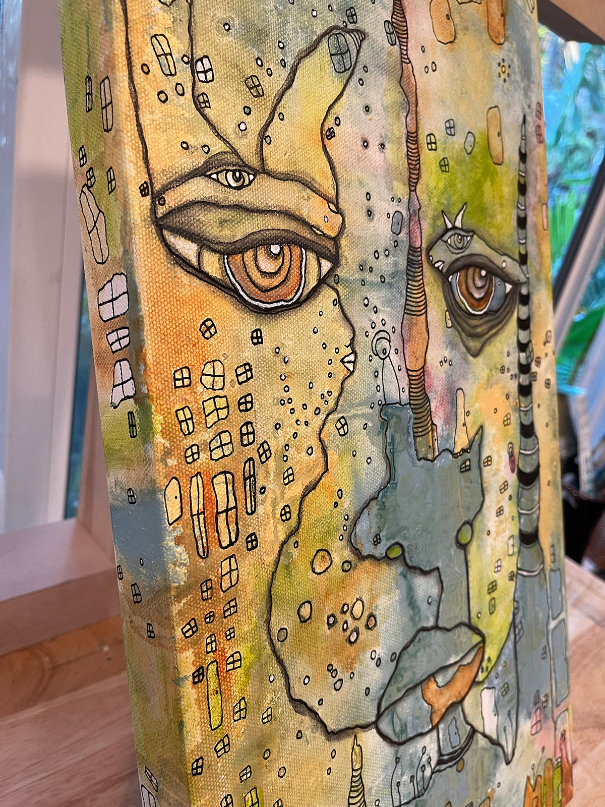 Original Fine Art &#39;Raise a Hand&#39; on canvas