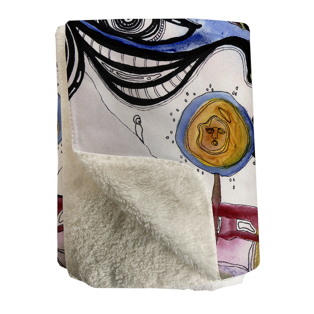 Thick Sherpa Fleece Blanket &#39;The Gift&#39;