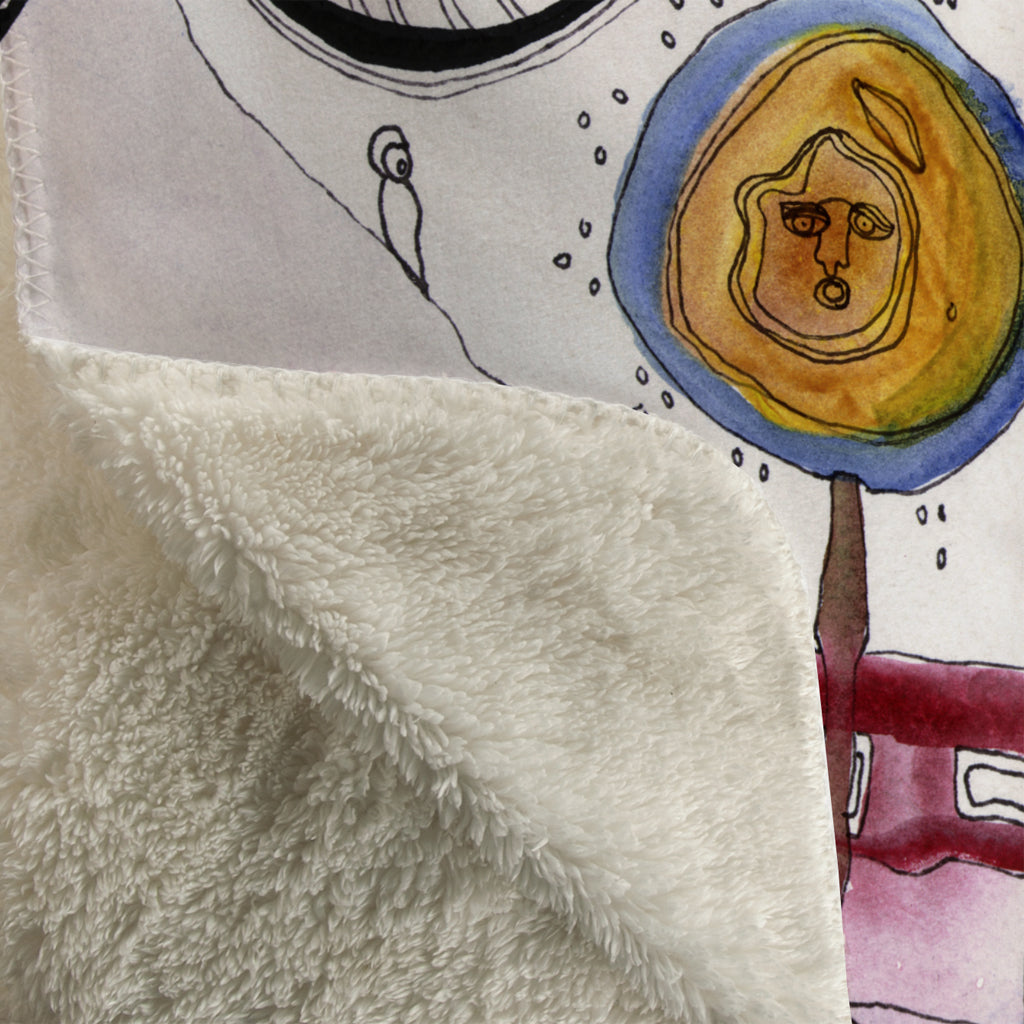 Thick Sherpa Fleece Blanket &#39;The Gift&#39;