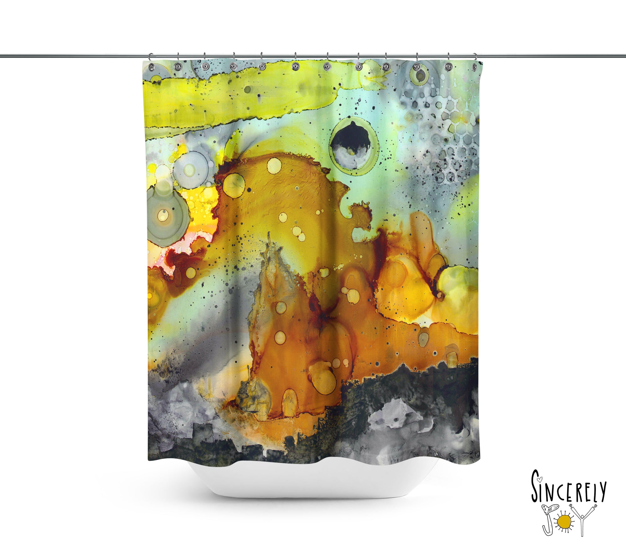 Colorful Abstract Shower Curtain 'in the abstract'