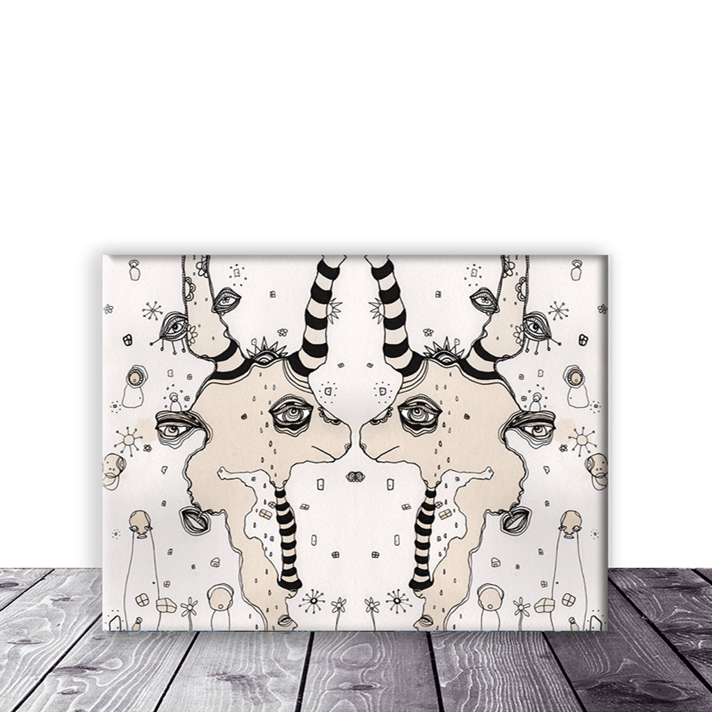 Art Print on Canvas &#39;Stained 02&#39;