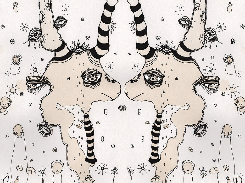 Art Print on Canvas &#39;Stained 02&#39;