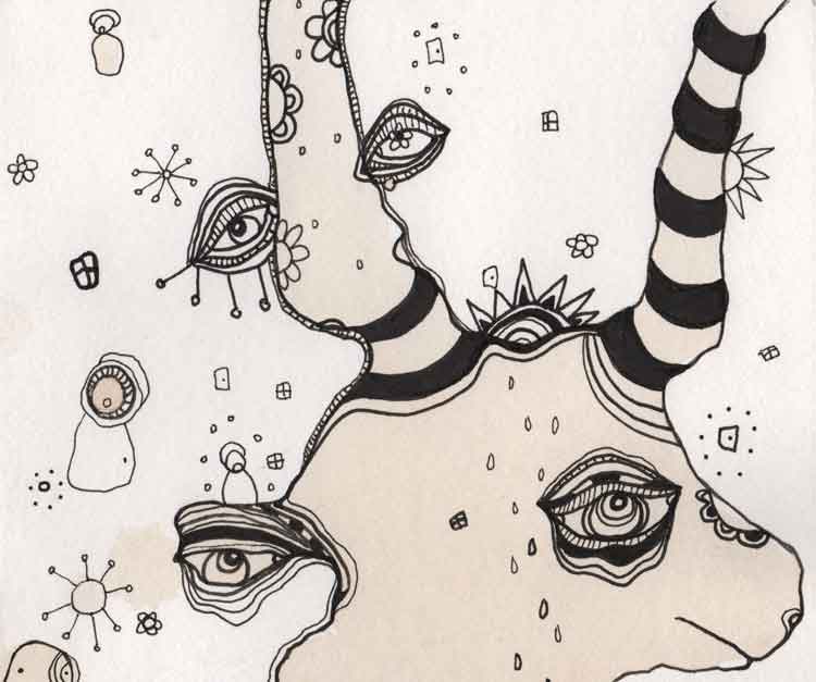 Wall Art Tapestry &#39;Stained 02&#39;