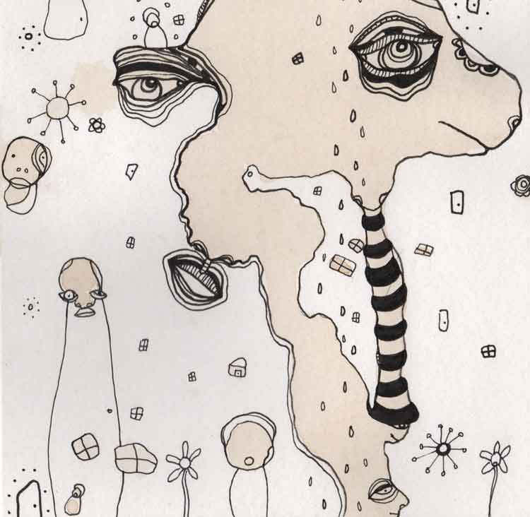 Wall Art Tapestry &#39;Stained 02&#39;