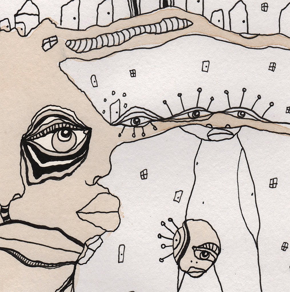 Art Print on Canvas &#39;Stained 03&#39;