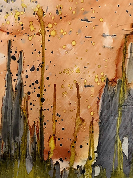 Original Mixed Media Fine Art &#39;Storm Coming In&#39;