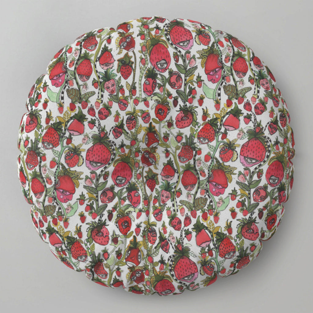 Floor Meditation Cushions &#39;Strawberry Friends&#39;