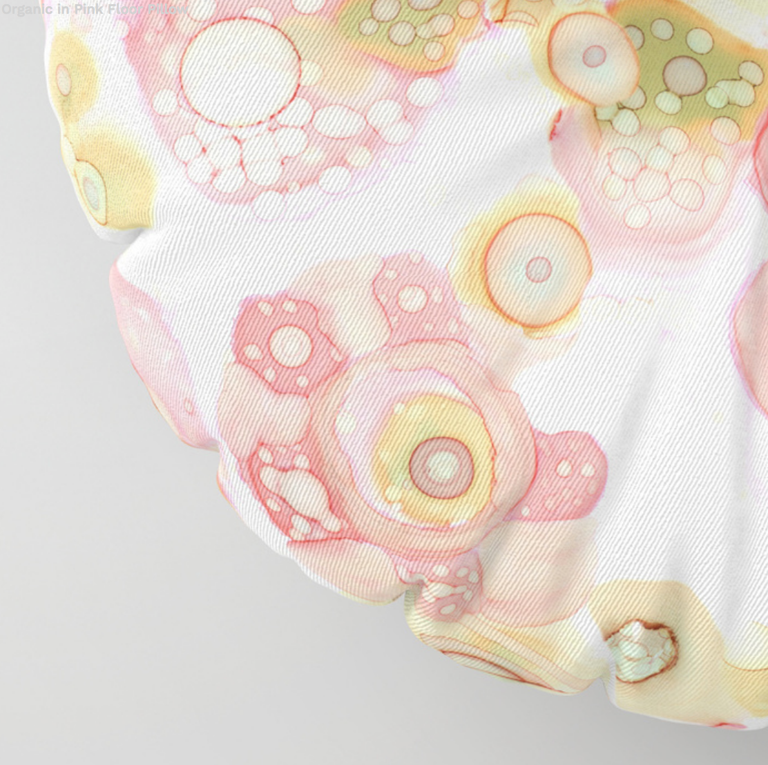 Floor / Meditation Cushion &#39;Organic in Pink&#39;